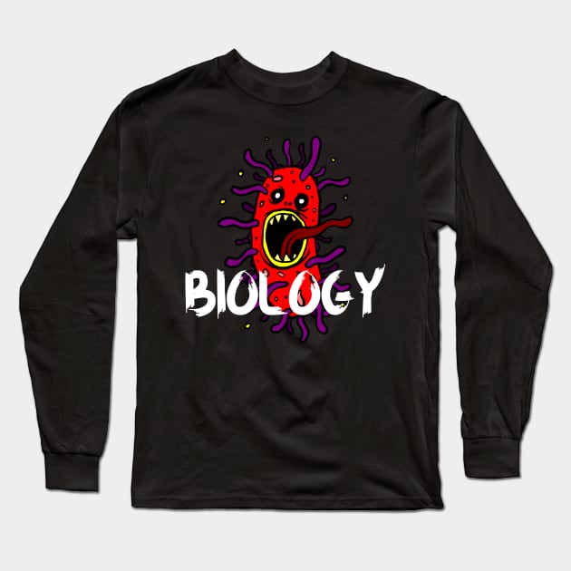 Biology Long Sleeve T-Shirt by hikaruniqx